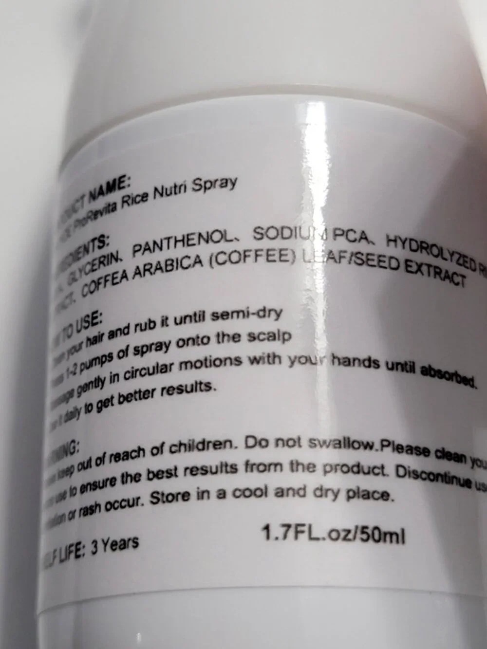 EELHOE ProRevita Rice Nutri Spray with Coffee Hair Darken and Enhancer